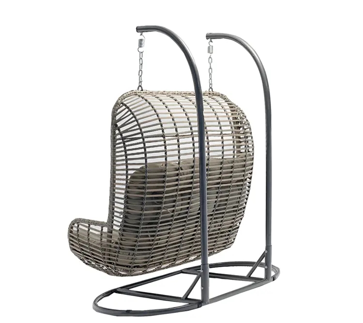 Double Seat Egg Swing Chair rattan outdoor hanging chair Garden Furniture