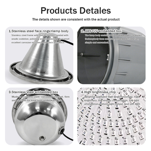 <span class=keywords><strong>Luz</strong></span> LED Sumergible para <span class=keywords><strong>Piscina</strong></span> PAR56 de 12V, Impermeable IP68, Multicolor, con Control Remoto RGB - Product Image 4
