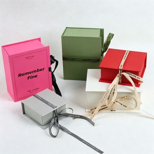 Popular Solid Pattern <b>Book</b>-Shaped Gift <b>Box</b> Ribbon Closure Multiple Colors Available Wholesale Rings Necklaces Jewelry Packaging - Product Image 1