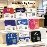 Carte NFC personnalisée Tiktok, plaque en acrylique NFC