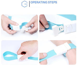 Torniquete de hebilla TPE sin látex reutilizable médico con logotipo personalizado para recolección de sangre - Product Image 6