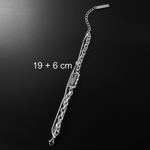Pulsera de Cadena de Acero Inoxidable con Diseño Geométrico Innovador, Venta Caliente 2026, Pulseras Unisex Hiphop, Joyería de Moda al por Mayor - Product Image 4