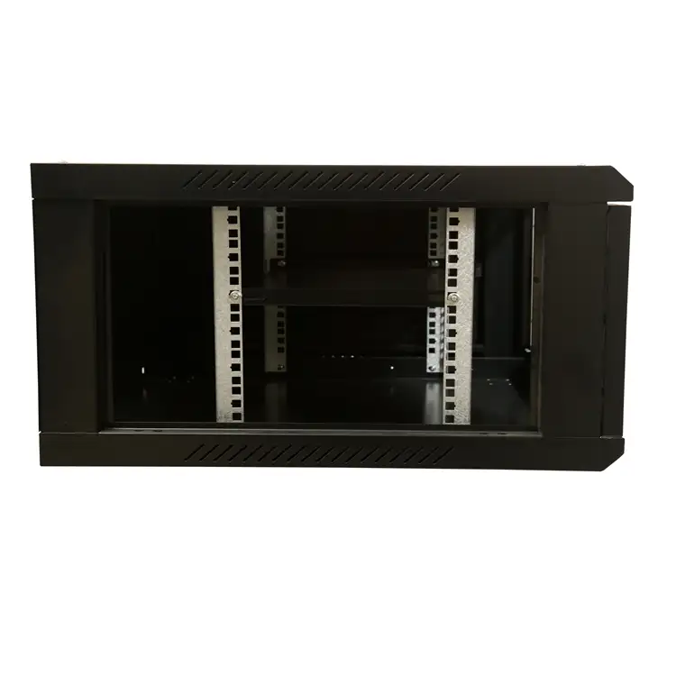 Estante de montaje en pared para servidor, armario de 19 pulgadas, 4U, carga estática, 60Kg, puerta de vidrio templado, ISO9001:2000, 600x600, OEM