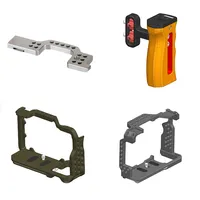 Services d'usinage sur mesure OEM pour accessoires de photographie en aluminium, cage pour appareil photo, poignée, accessoires pour appareil photo