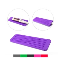 Pochette en silicone professionnelle résistante à la chaleur pour fer à friser, pochette portable en silicone pour lisseur de cheveux