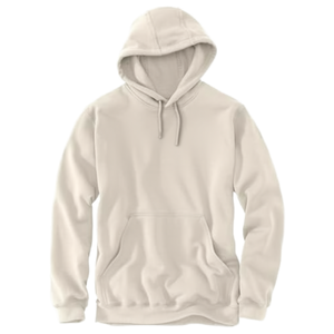 Sudadera con capucha holgada de punto para mujer, talla grande, de otoño, con forro liso, de mezcla de poliéster/algodón ecológica, de manga regular, de peso pesado - Product Image 1