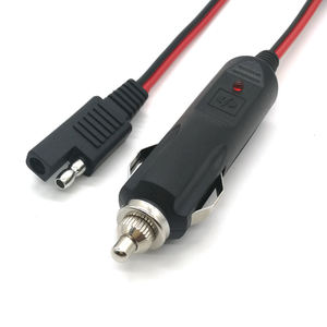 汽车香烟适配器至2针SAE连接器电缆12V-36V 2芯5A-30A公插头点烟器SAE延长电缆 - Product Image 2