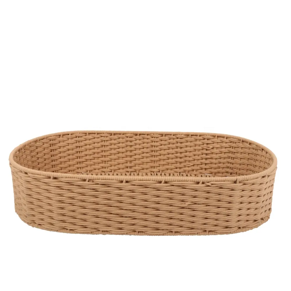 Natural paper rope moses basket Oval Braided Baby Diaper basket