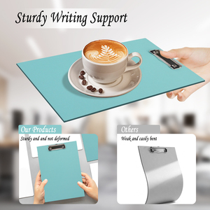 Portable A4 <strong>Clipboard</strong> <strong>Folder</strong> Colorful Cardboard with Metal Clip 9.06x12.6 Document Holderfor for Office &amp; School Supply - Product Image 2