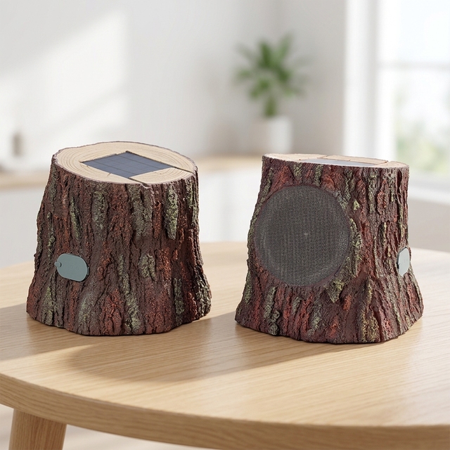 SPL508 Weatherproof Rock Audio Solar Powered Blue-tooth Wireless Portable Speakers for Garden, Patio, Pool & Outdoor Lawn