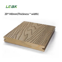Plancher de terrasse extérieur en plastique de haute qualité terrasse en coextrusion solide matériau décoratif extérieur plancher composite pont bois Wpc