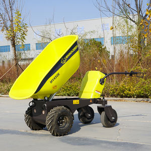 รถเข็นไฟฟ้าแบบมีมอเตอร์ รับน้ำหนักได้ 500 กก. ได้รับการรับรองมาตรฐาน CE ยี่ห้อ Rhinoceros รถบรรทุกไฟฟ้า 4 ล้อ รถดัมพ์ขนาดเล็กสำหรับงานก่อสร้าง - Product Image 2