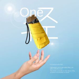 Parapluie pare-soleil ultra léger en alliage d'aluminium à cinq plis, pliable pour adulte, protection UV, avec poche, idéal pour cadeau ou publicité - Product Image 2