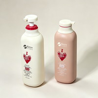Bouteille vide en plastique PE 300ml 500ml avec pompe pour lotion, shampoing, après-shampoing, crème pour les mains, gel douche – Contenant pour shampoing et après-shampoing