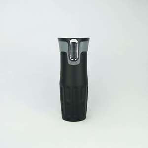 420ml Double-Layer Stainless Steel Vacuum Tumbler One-Button Insulated Cup Travel Leak-Proof Portable <b>Coffee</b> Cup Modern Design - Product Image 6