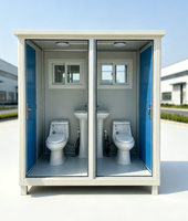 Unité de salle de bain modulaire intégrée préfabriquée en panneaux sandwich en acier pour dortoir, chantier de construction, salle de bain modulaire intégrée préfabriquée
