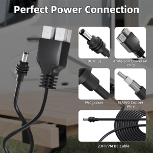 อะแดปเตอร์แปลงไฟสำหรับเราเตอร์ Starlink Gen 3 ของ Daier Outdoor รุ่น 12V/24V เป็น 57V ชุดแปลงขนาดเล็ก พร้อมปลั๊กและสายเคเบิล Barrel Jack ยาว 23 ฟุต/7 เมตร - Product Image 2