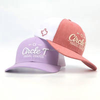 Casquette de baseball personnalisée en gros avec logo brodé 3D, visière incurvée et filet, style casquette de camionneur
