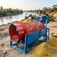 Équipement de criblage rotatif portable à haute efficacité pour l'usine de lavage d'or