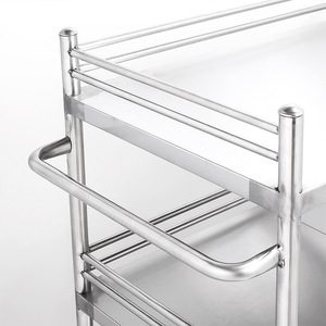 รถเข็นแพทย์สแตนเลส Haijuya 3 ชั้น พร้อมลิ้นชัก รถเข็นสำหรับคลินิก - Product Image 2