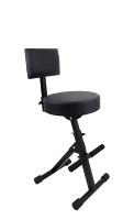 Chaise de DJ en acier réglable avec siège rembourré et dossier, sac pour guitare, batterie, piano, autres instruments de percussion, fabricant direct