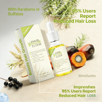 Huile capillaire réparatrice anti-chute de cheveux biologique pure à étiquette privée pour la croissance des cheveux, végane, sans cruauté, à la rosemaine et à l'huile d'olive
