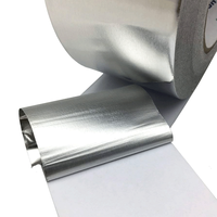Ruban de papier d'aluminium 2 poucesX65 pieds Adhésif à usage intensif pour sceller les conduits d'air chaud et froid Ruban de papier d'aluminium pour la réparation de tuyaux en métal