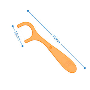 Per bambini adulti filo interdentale menta frutta inodore sapore di alta qualità sottile doppia linea singola avvolto Logo personalizzato etichetta privata - Product Image 2