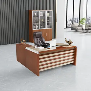 Profession elle Büromöbel Halbrund europäischer Stil Halbkreises 100% MDF Chef Büro Schreibtisch