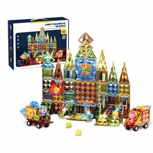 Zhorya Ensemble de blocs de construction Château 147 pièces, Jouet d'assemblage en forme de diamant pour enfants - Product Image 4