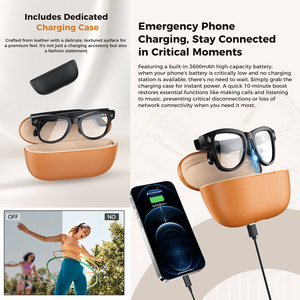 Tùy chỉnh ai thông minh kính với máy ảnh 4K video ghi âm tự động nhuộm màu photochromic ống kính hoán đổi cho nhau ống kính thiết kế - Product Image 3