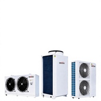 Unité de condensation pour chambre froide avec moteur et pompe automatiques, ensemble condenseur et évaporateur, système de dégivrage à fluor R410A