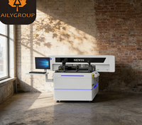 NEWIN 9060 Nouvelle imprimante à plat UV à jet d'encre automatique toutes surfaces pour étiquettes, cuir, cartes A3, avec tête d'impression I3200, 2400 DPI, multicolore