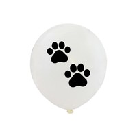 100 pièces dans des sacs fournitures de décoration de fête à thème pour animaux de compagnie miaou chat empreinte ballon en latex