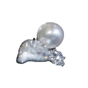 Base para Anillo de Plata S925, Joyería de Moda DIY, Cuentas Redondas de 8-10 mm, Accesorios 10477 - Product Image 5