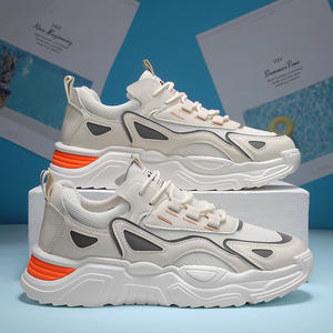 Groothandel Classic Paar Sport Schoenen Wit Zwart Casual Pu Schoenen Sneakers Voor Mannen Vrouwen - Product Image 5