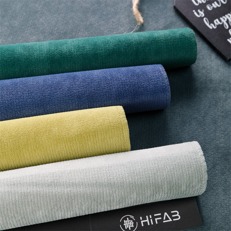 Home Textile 100 % Polyester Grey Textile Raw Material Premium Velvet Fabric for Sofa
