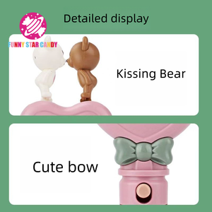 Caramelos de Plástico con Forma de Corazón, Dulces de Colores, Regalo para Niños, Tabletas de Azúcar en Tubo, Ositos de Peluche - Product Image 4