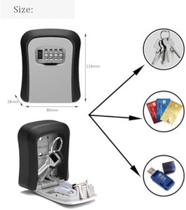 Key Safe Wall Mounted Key <b>Lock</b> <b>Box</b> with 4 Digit Combination Code Waterproof and Security Key <b>Box</b> Key Storage <b>Lock</b> <b>Box</b> for Airbnb - Product Image 4