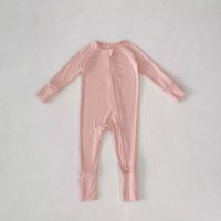 Vêtements pour bébés unisexes en gros Kids Tales, barboteuses d'été à fermeture par boutons-pression, manches courtes, couleur unie, personnalisables ODM OEM, lavables