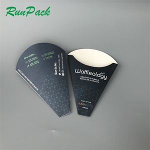 Porte-crêpes jetable imprimé avec logo personnalisé, <span class=keywords><strong>cornet</strong></span> à gaufres, <span class=keywords><strong>cornet</strong></span> à <span class=keywords><strong>glace</strong></span> <span class=keywords><strong>en</strong></span> <span class=keywords><strong>papier</strong></span> - Product Image 3