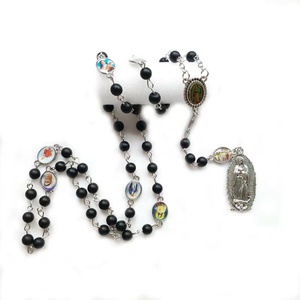 주문 디자인 돌 구슬 Rosaries 7 슬픔 <span class=keywords><strong>Chaplet</strong></span> 묵주 - Product Image 3