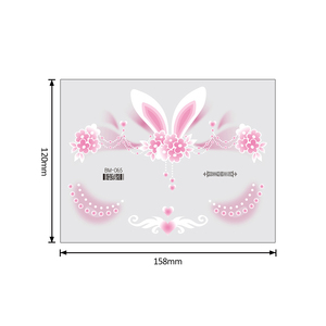 Tatuajes Temporales de Mariposas con Brillantina <span class=keywords><strong>para</strong></span> Maquillaje Facial, Pegatinas Faciales <span class=keywords><strong>para</strong></span> <span class=keywords><strong>Pintar</strong></span>, Maquillaje <span class=keywords><strong>para</strong></span> Fiestas y Festivales <span class=keywords><strong>para</strong></span> Niñas y Mujeres, Venta al Por Mayor - Product Image 2