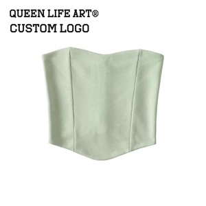 Verdant Strokes - Conjunto de 3 Piezas de Chaleco de Alta Calidad Personalizado para Mujer, <span class=keywords><strong>Sexy</strong></span>, a Bajo Precio - Product Image 5