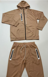 Conjuntos Deportivos Personalizados con Logotipo para Hombre, Otoño, Sudadera con Capucha y Cremallera, Pantalones Deportivos para Correr - Product Image 3