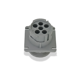 Connecteurs de câblage Deutsch HD J1708 6 broches étanches IP67, contacts en cuivre pour véhicules automobiles, camions et bus lourds 12V/24V IATF Gris 12A - Product Image 2