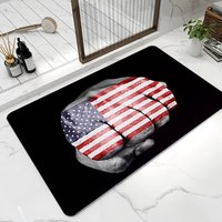 Karpet Lantai 3D Motif Bunga Geometris Buatan Mesin Anti Selip Penyerap Air Empuk untuk Ruang Tamu Set Karpet Area Poliester Karpet Kamar Mandi