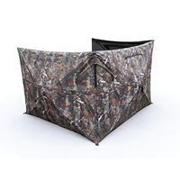 Tente de camouflage imperméable à trois côtés pour la chasse en extérieur, l'observation des oiseaux et les activités en milieu sauvage