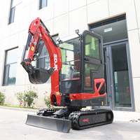Offre Spéciale Mini-Excavatrice 1 Tonne 2 Tonnes 3,5 Tonnes, Petite Machine de Terrassement CE EPA Euro 5 pour Jardin et Ferme, Excavatrice Compacte sur Chenilles