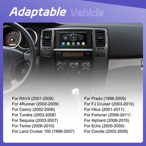 Autoradio Podofo 7'' per <span class=keywords><strong>Toyota</strong></span> <span class=keywords><strong>Corolla</strong></span>/<span class=keywords><strong>RAV4</strong></span>/Prado/Camry/Hilux con Carplay Wireless e Android Auto, Lettore MP5 AM/FM/RDS - Product Image 2